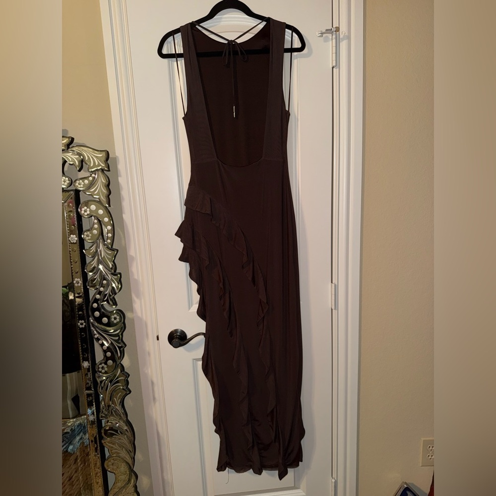 AFRM Women's hairess Ruffle Maxi Dress size small - Picture 6 of 10